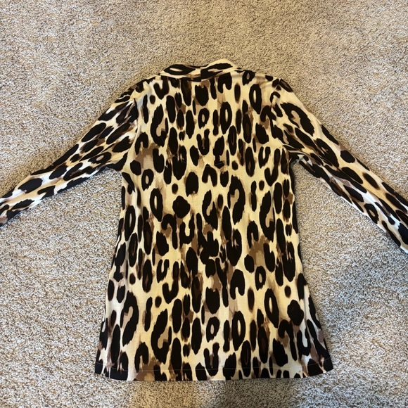 Chico’s Leopard Print Tunic Top – Size 0 (U.S. Small) - Picture 3 of 4